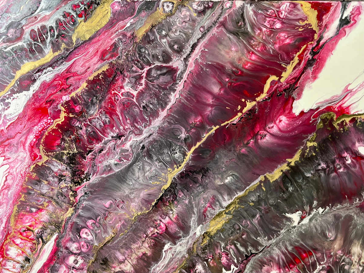 Crimson Echos - Gallery Wrapped Canvas by Beth Miller 