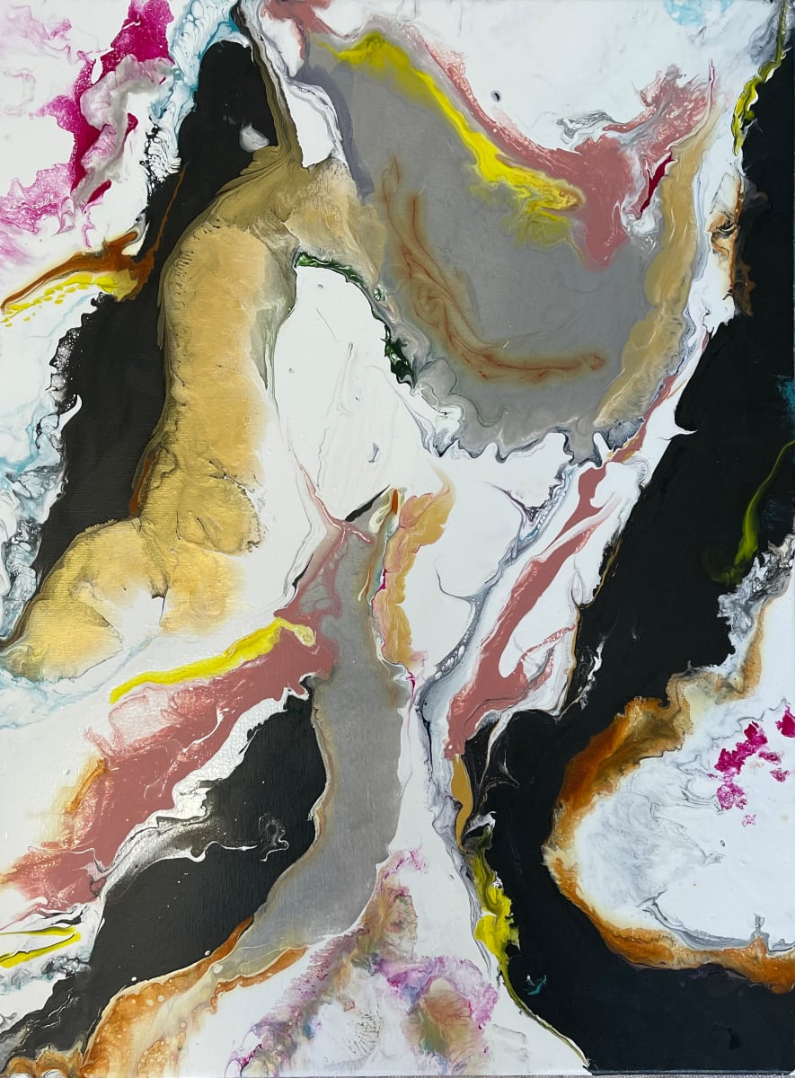 Rebel w/white floater frame by Beth Miller 