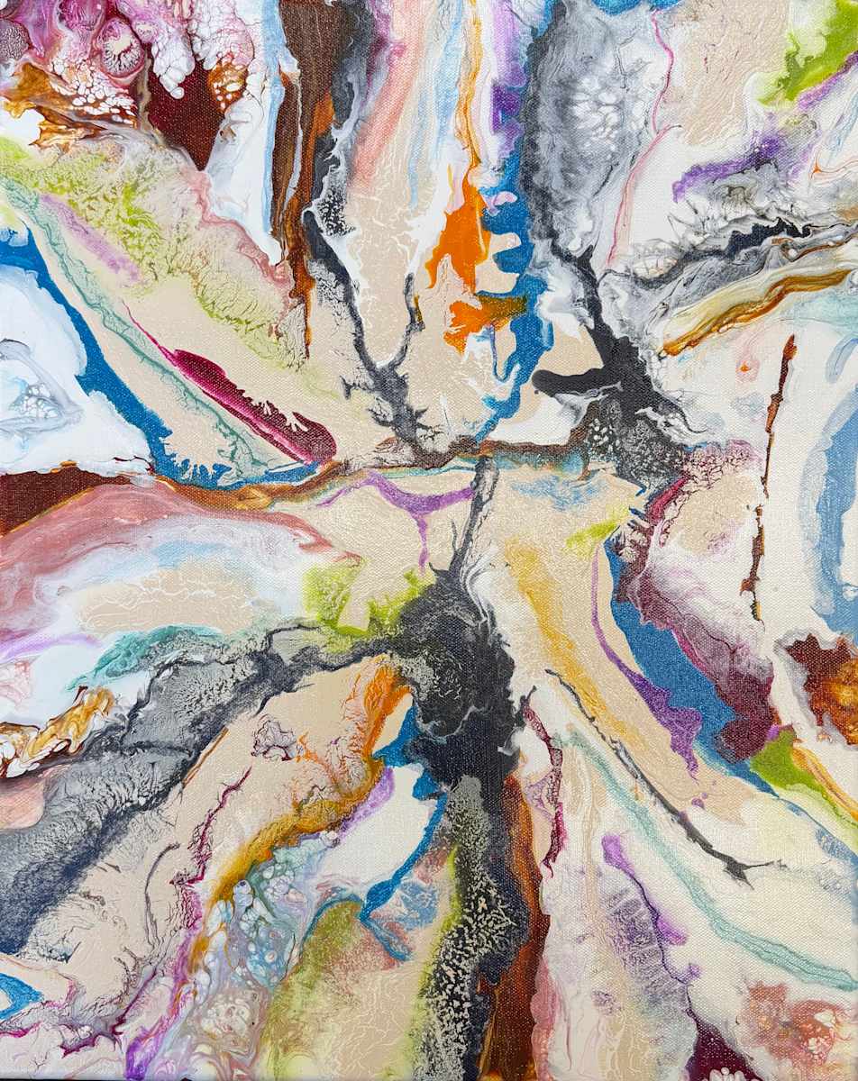 Fractured Grace - Gallery Wrapped Canvas by Beth Miller 