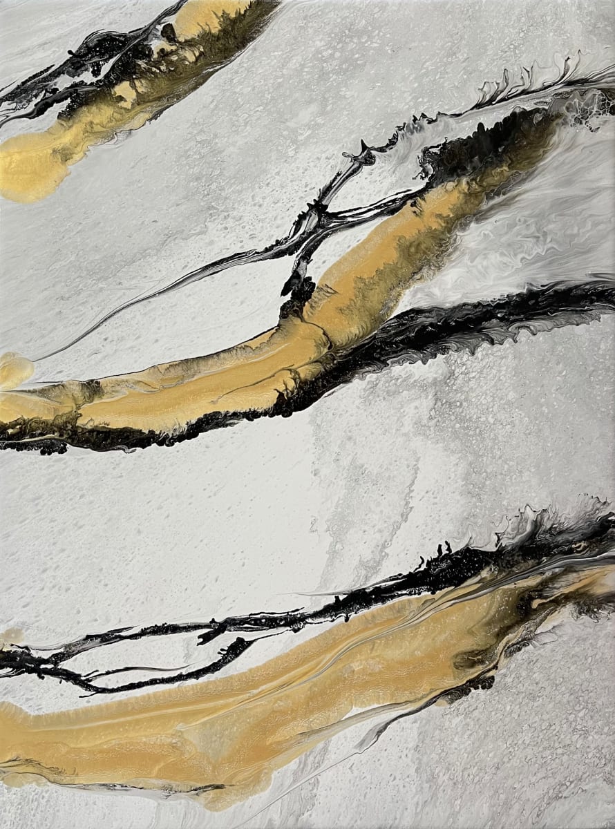 Gold Veins 1 by Beth Miller 