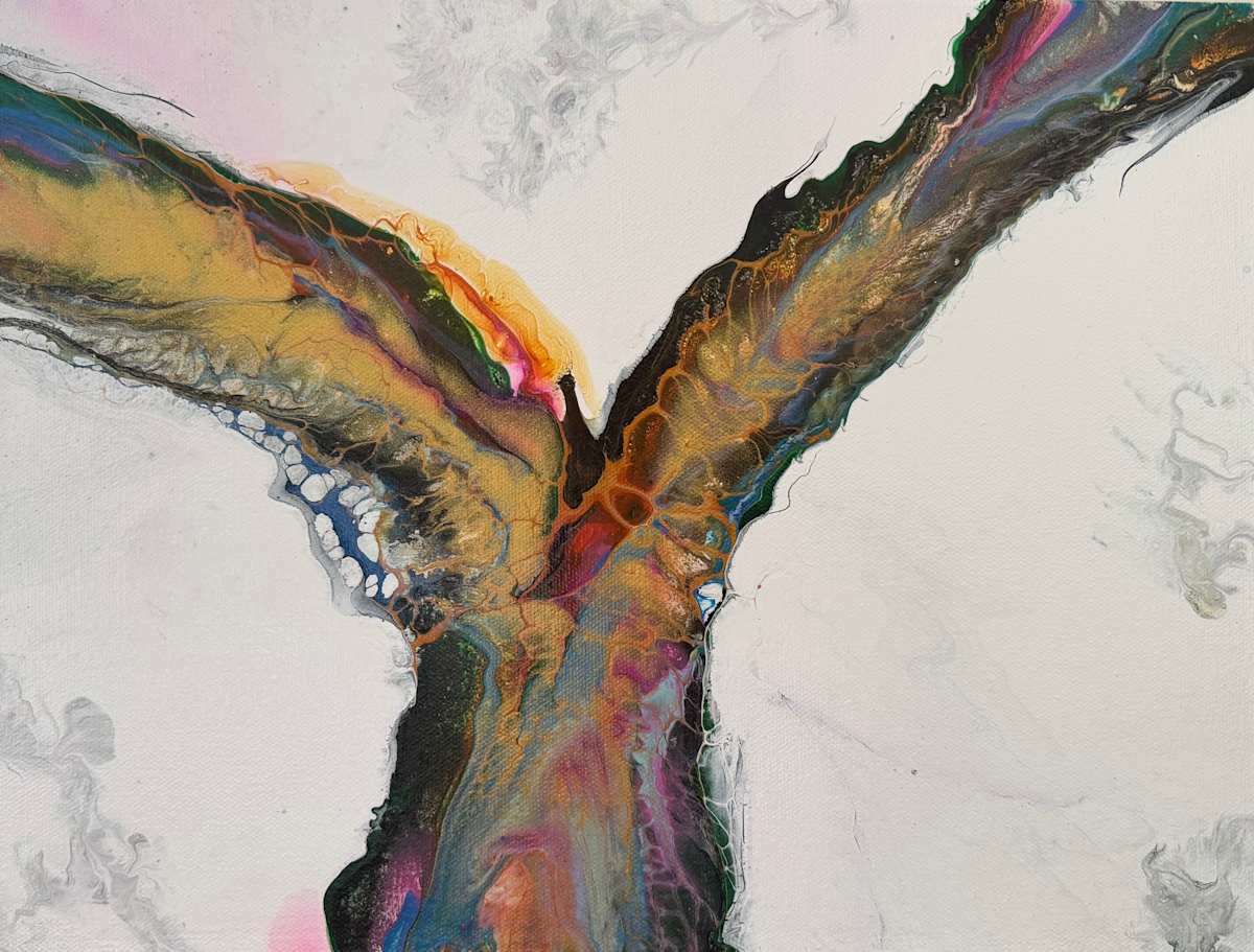 Chromatic Wings - Gallery Wrapped by Beth Miller, Image 1.
