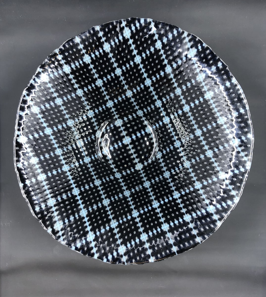 Lined Bowl #1 by Jay Laxton  Image: fused glass bowl