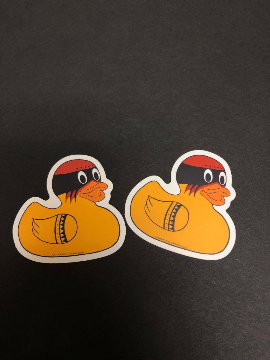 Warrior Duck #3 by Jay Laxton  Image: Stciker of Rubber Duck Wearing Southeastern "War Paint"