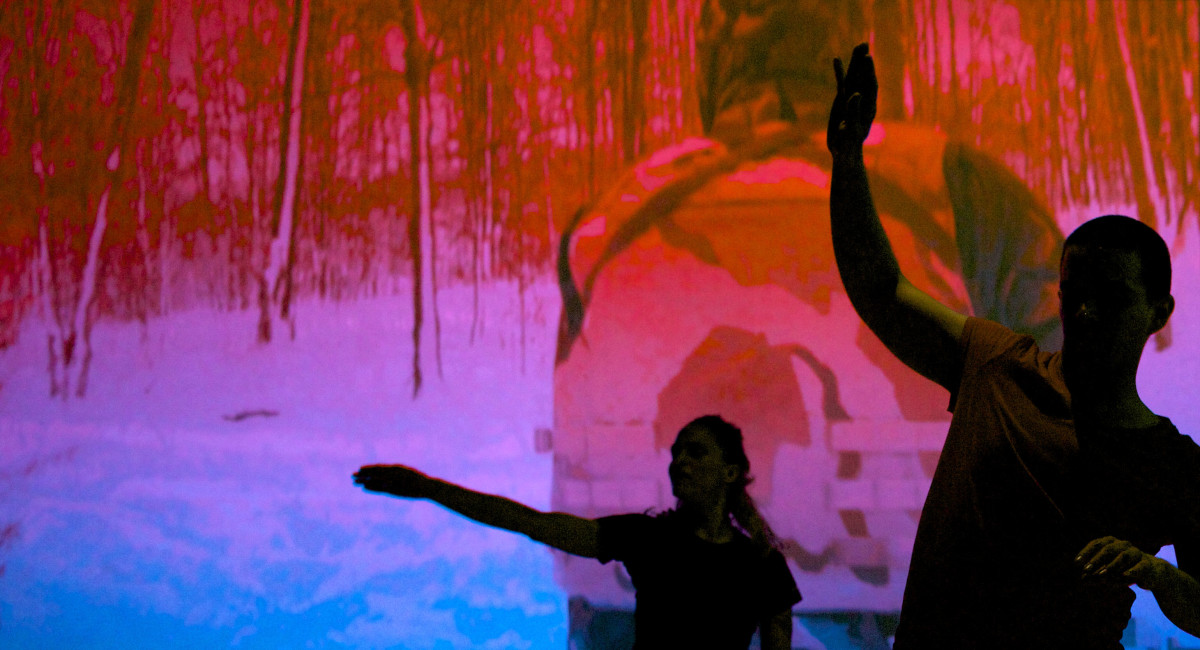 Lautaro and Valerie Red and Blue by Mark Tribe Studio 