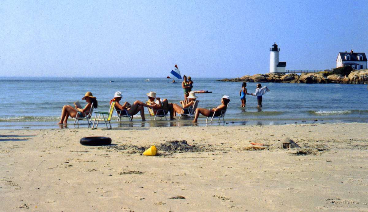 Beach Day Reading by Annette Born 