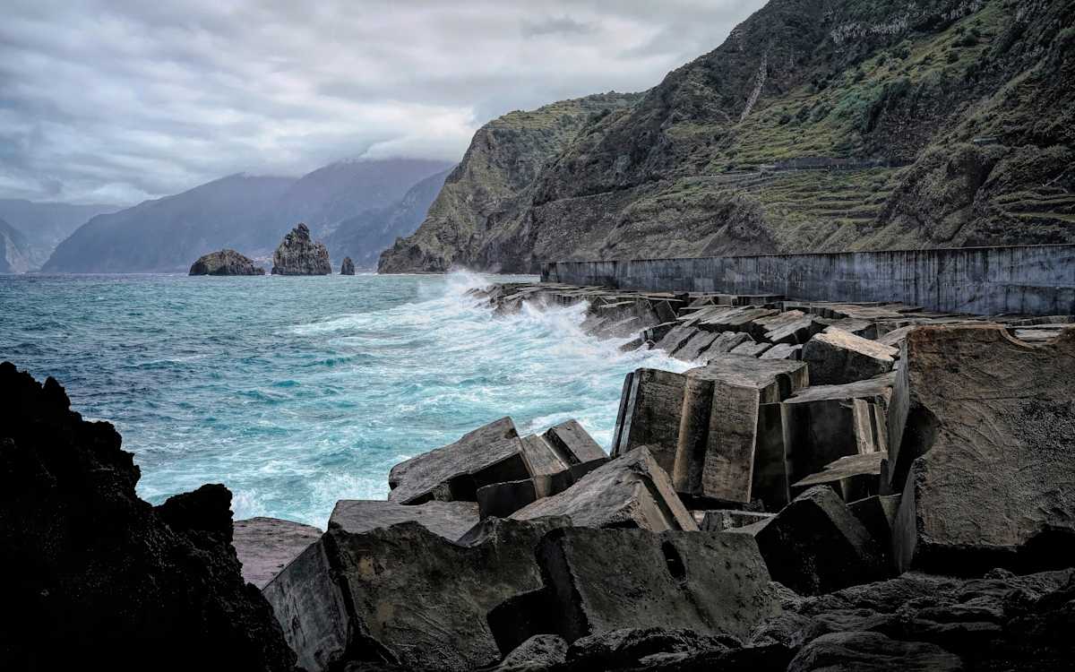 Tide at Porto Moniz, Madeira Island by Joni Lohr 