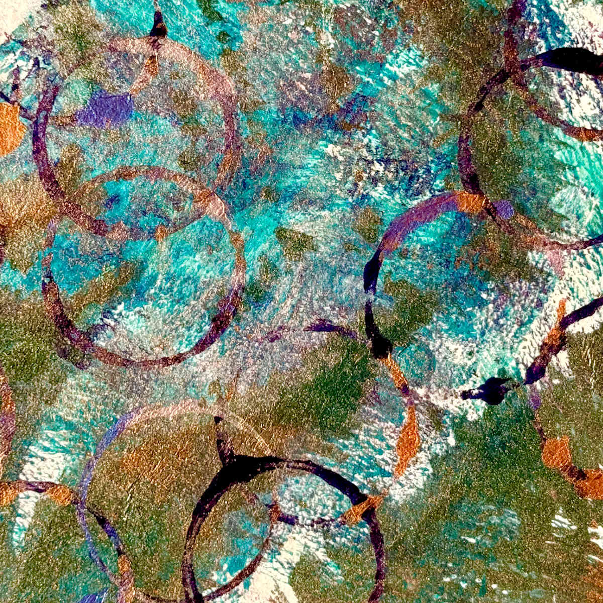Rings in Aqua by Margaret Fischer Dukeman, Image 1.