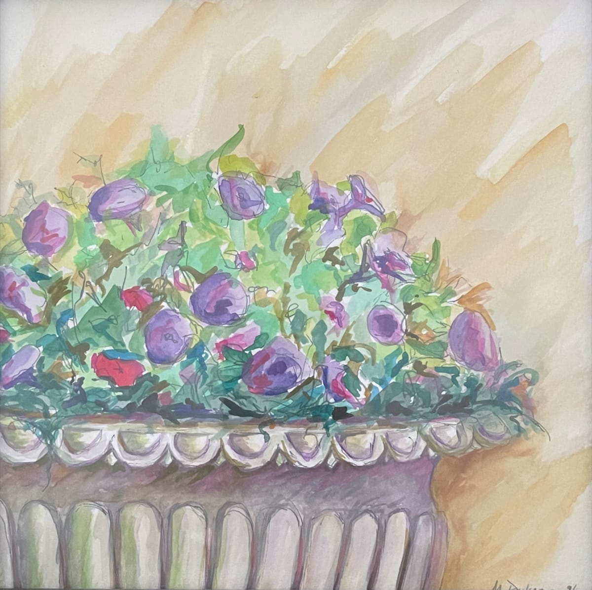 Violas at St. Stephens Green by Margaret Fischer Dukeman, Image 1.