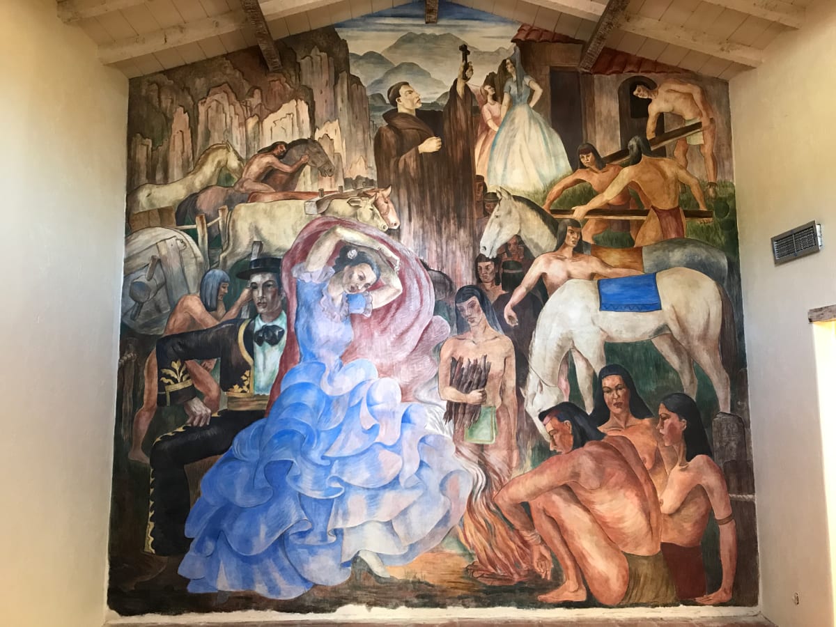 Ramona Bowl Buon Fresco by Milford Zornes Restoration by iLia Fresco 