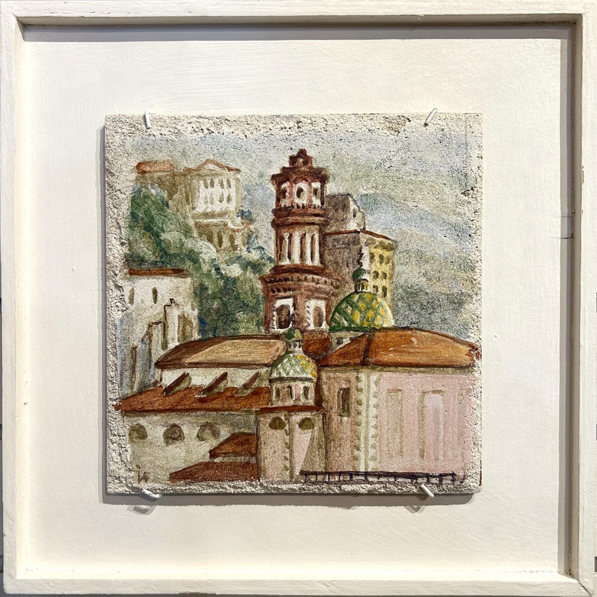 Atrani Village Fresco – study on sand intonaco for Canaan Builders Fresco by iLia Fresco 