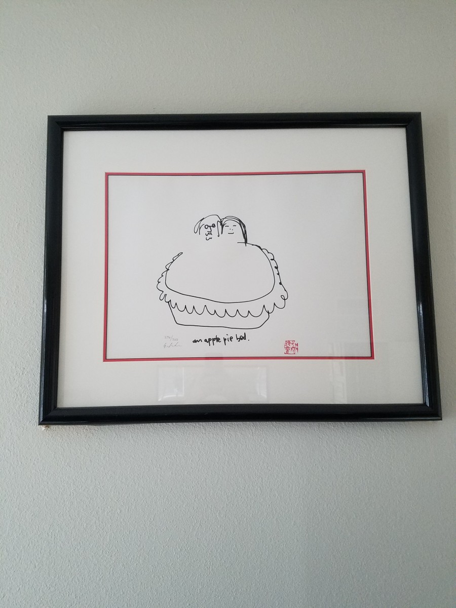 Apple Pie Bed - estate signed litho by John Lennon 