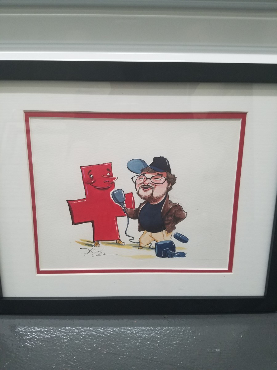 Michael Moore - magazine illustration 