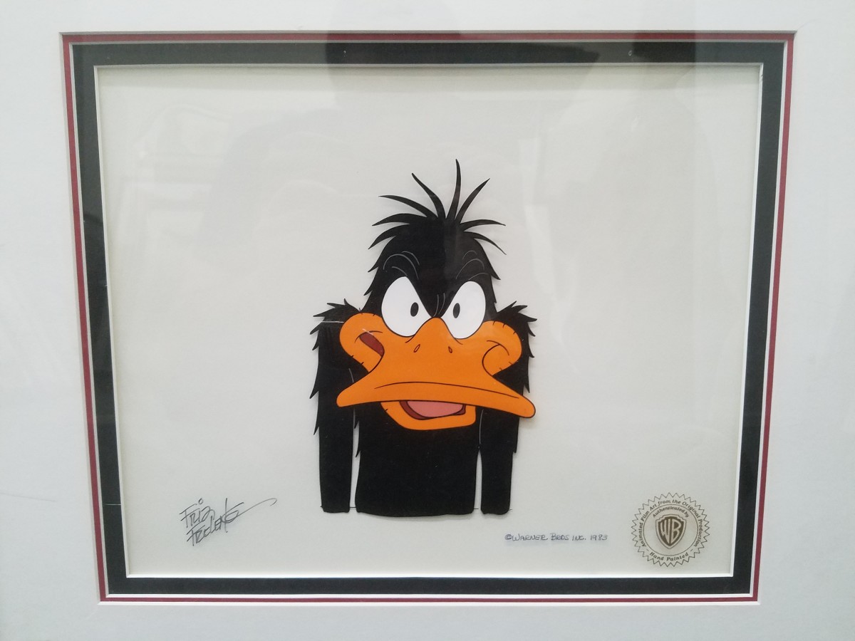 Daffy Duck cel by Fritz Freleng 