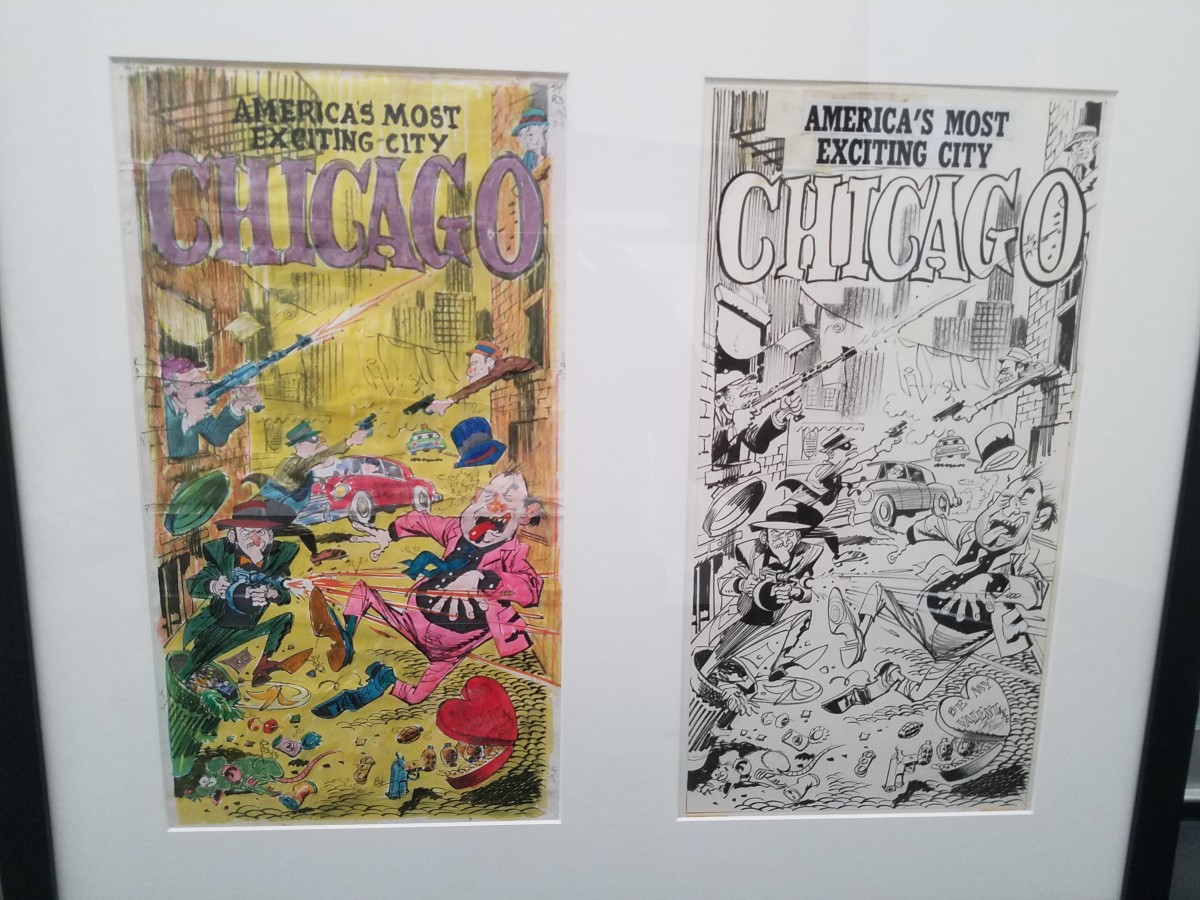 Topps Funny Travel Posters - original art by Jack Davis 