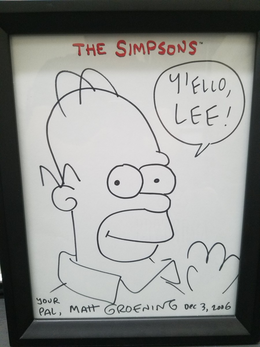 Homer Simpson sketch (2006) by Matt Groening 