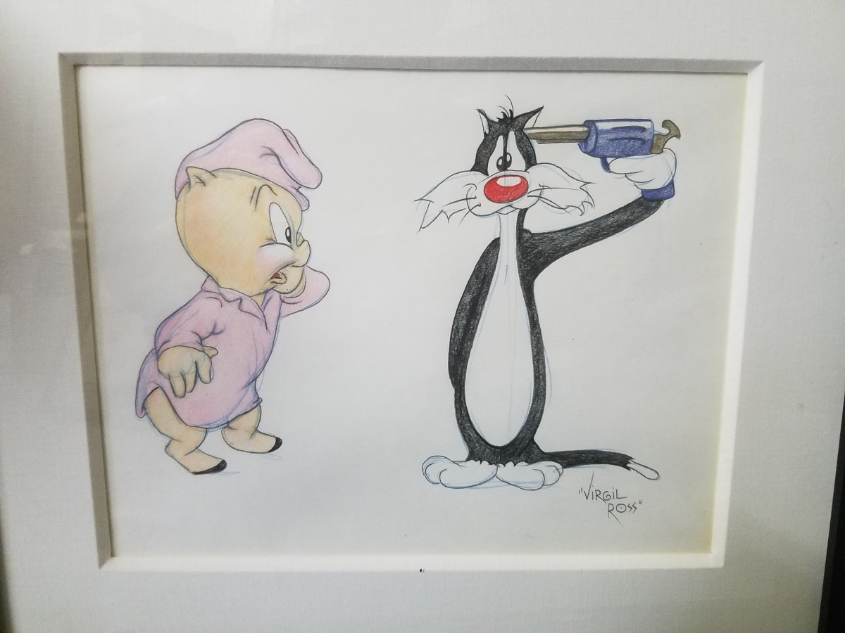 Porky & Sylvester by Virgil Ross 