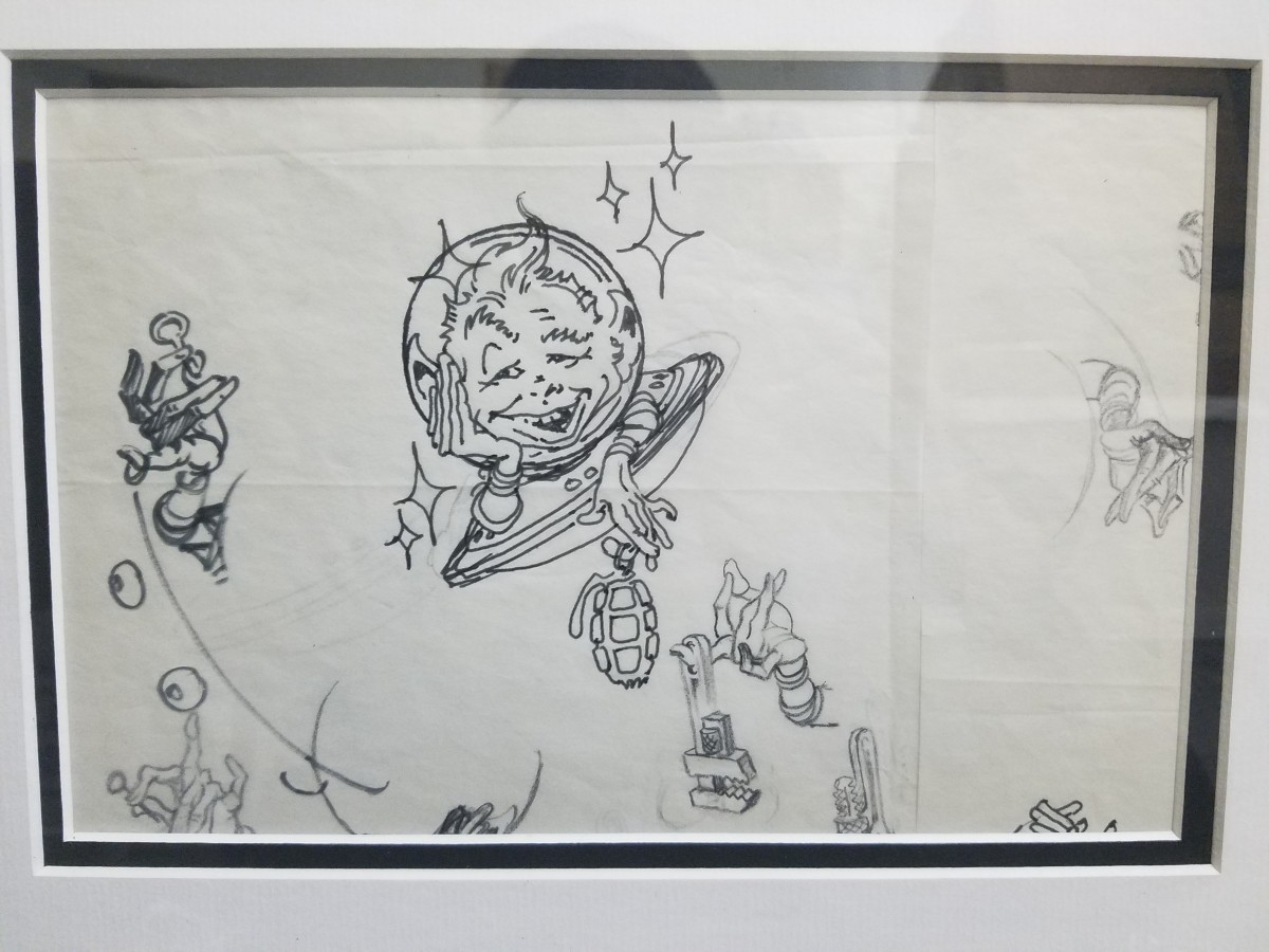 UFO sketch by Kelly Freas 