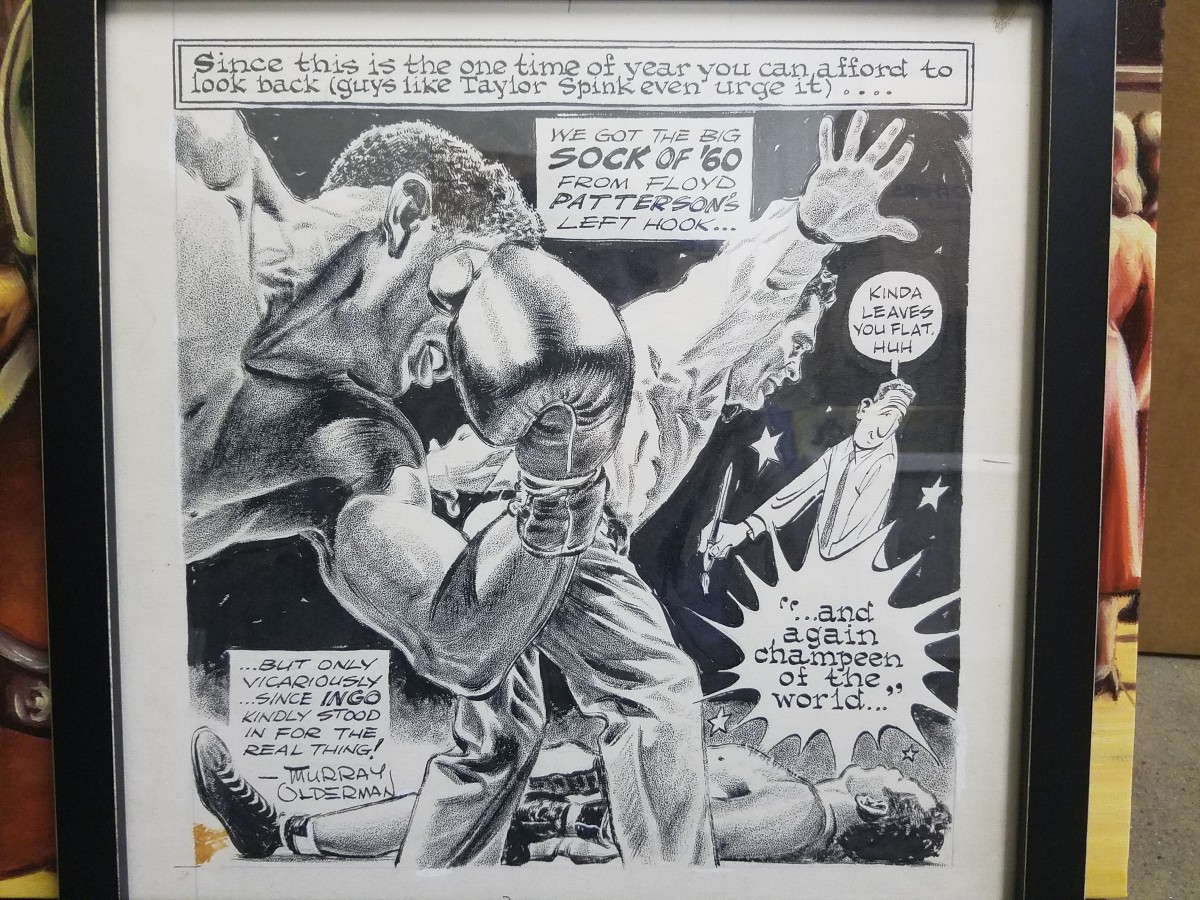 Floyd Patterson fight by Murray Olderman 