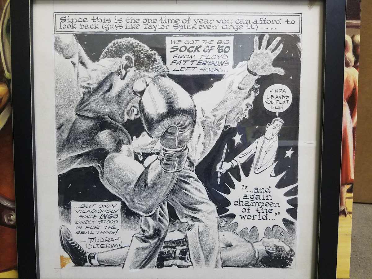 Floyd Patterson fight by Murray Olderman, Image 1.