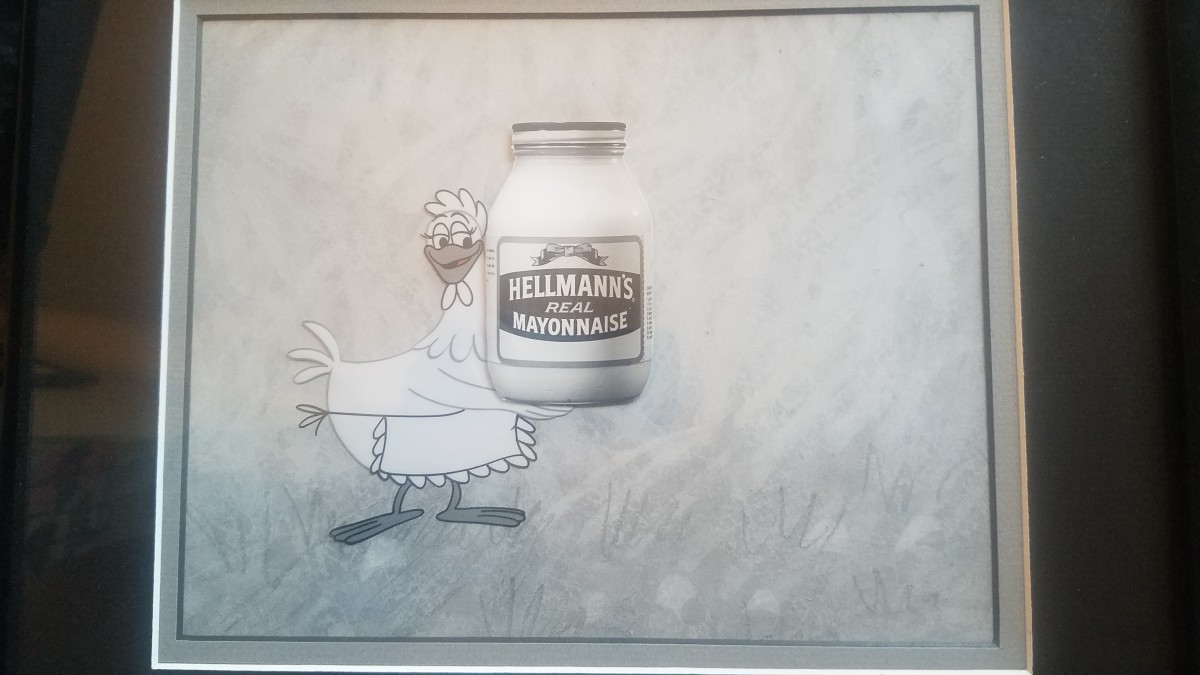 Hellmanns Mayyonaise commercial prod cel & bg 