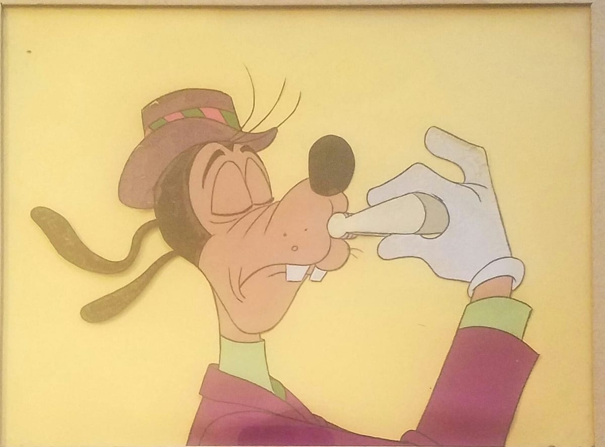 Goofy production cel from Freeway Phobia (1965) by Disney Animation, Image 1.