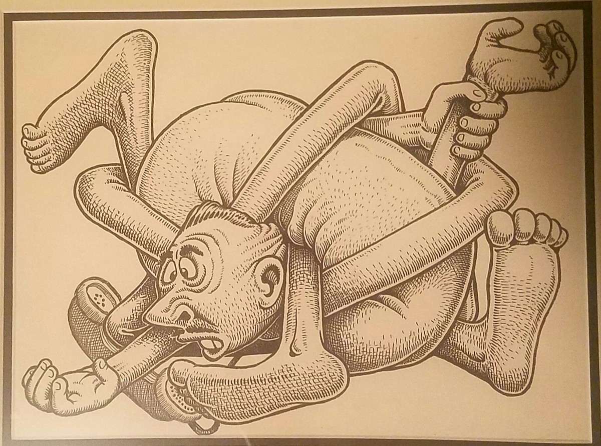 Tied Up at the Office by Basil Wolverton 