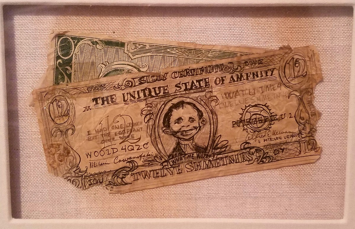 Alfred E Neuman currency by Wally Wood 