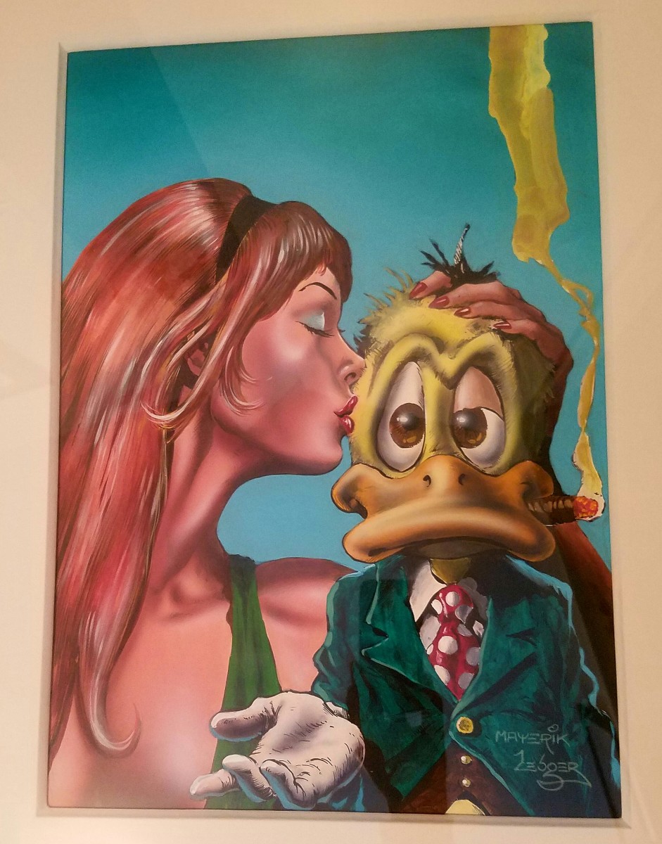 Howard the Duck Magazine #2 cover by Val Mayerik 