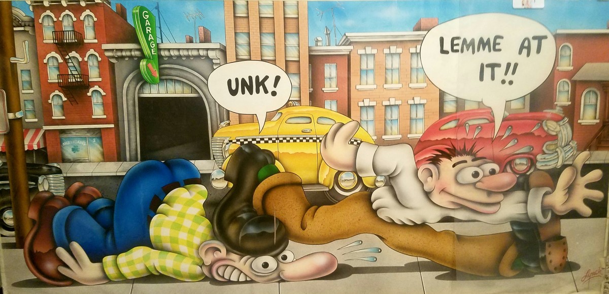 "Lemme At It" - R. Crumb tribute (1990's) by Michael Lynch 