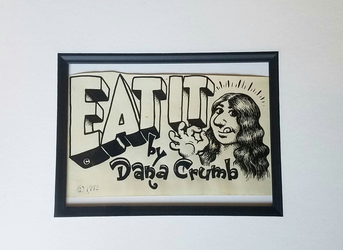 Los Angeles Free Press "Eat It" Dana Crumb Column Illustration (1973) by Robert Crumb 