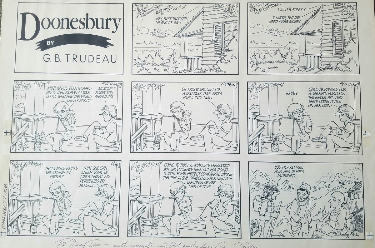 Doonesbury Sunday strip  by Garry Trudeau 