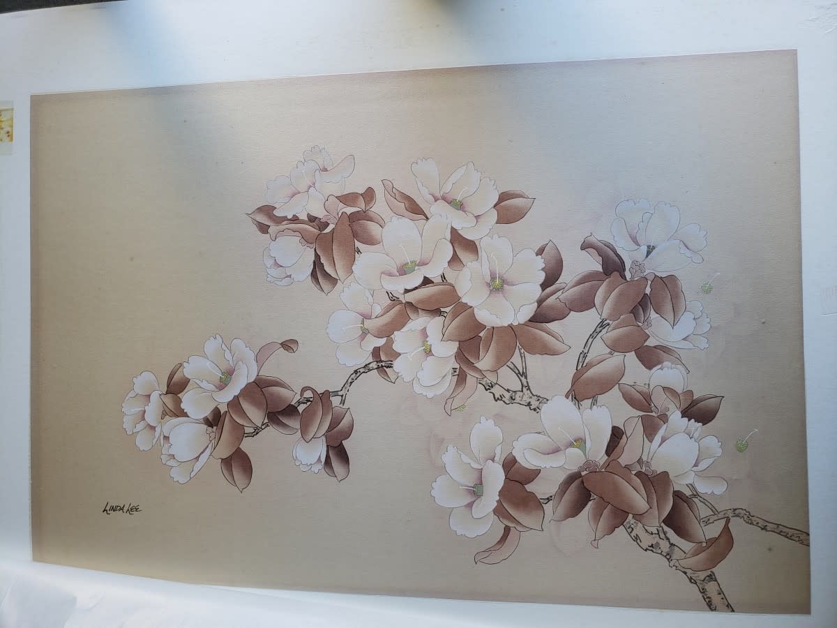 untitled flower painting - included in Little Abner lot by Unknown 