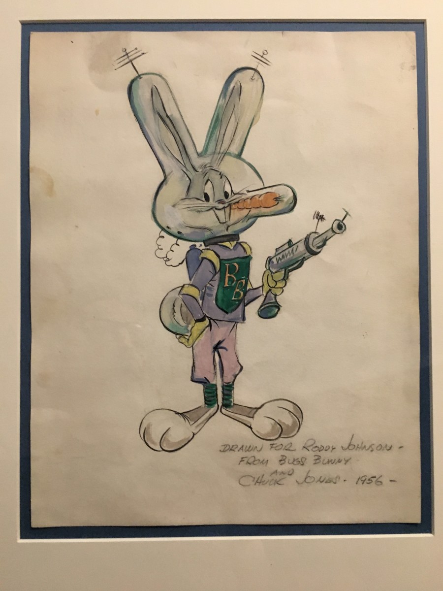 Bugs Bunny Spacesuit sketch by Chuck Jones 