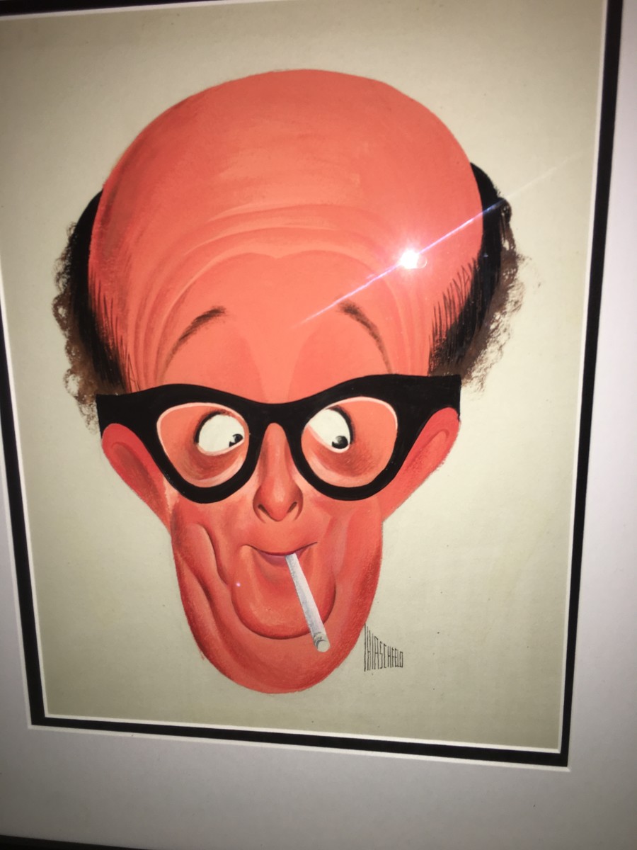 Phil Silvers - TV Guide cover painting  (1957) by Al Hirschfeld 