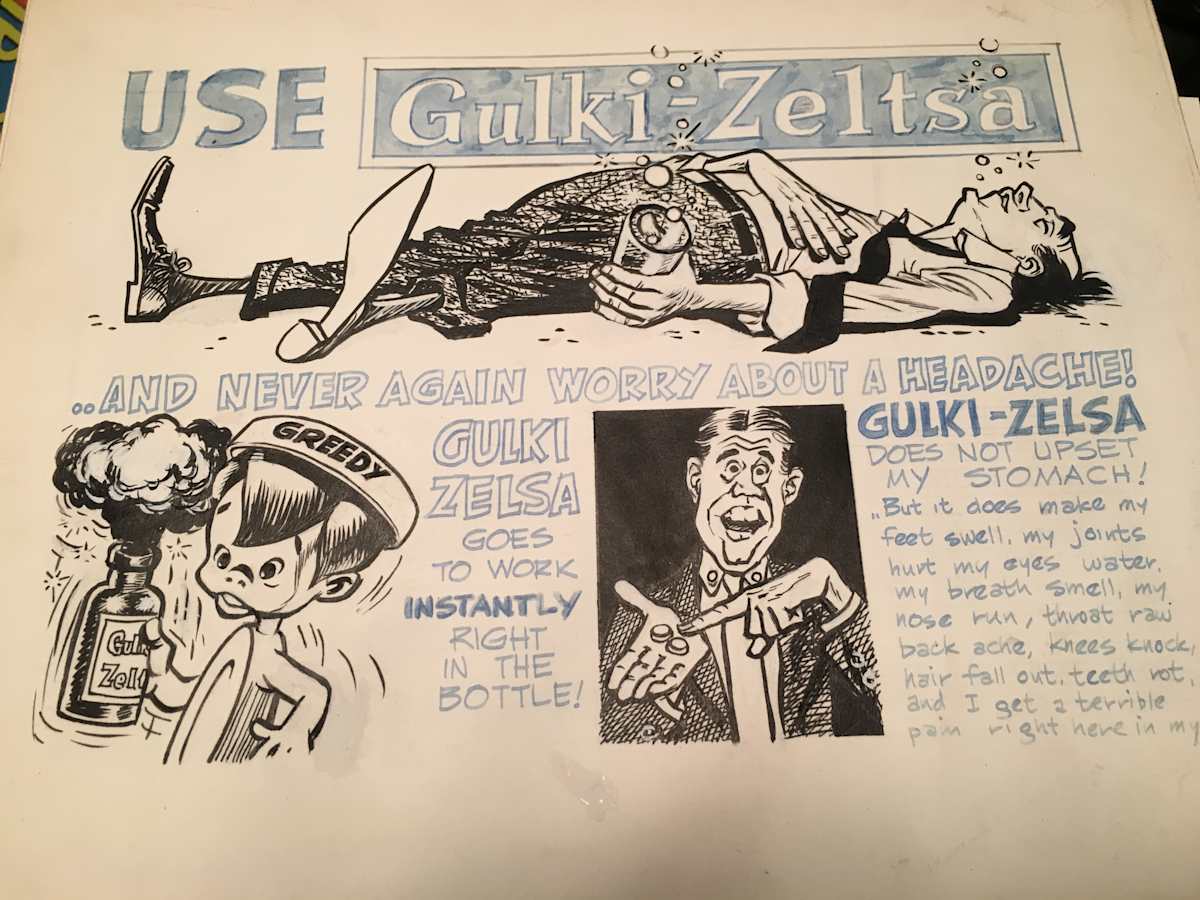 10 different 'Nutty Ads' (1960's) by Wally Wood, Image 1.