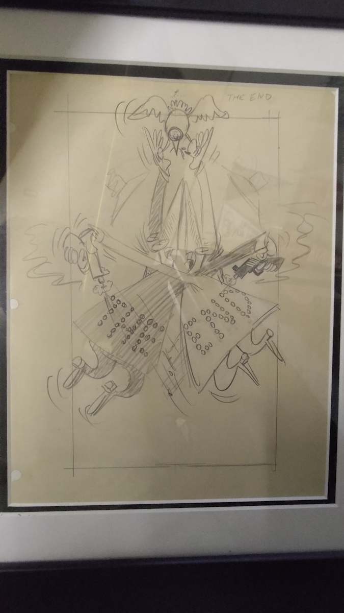Spy vs Spy - end page Sketch from 1st paperback (1965) by Antonio Prohias 
