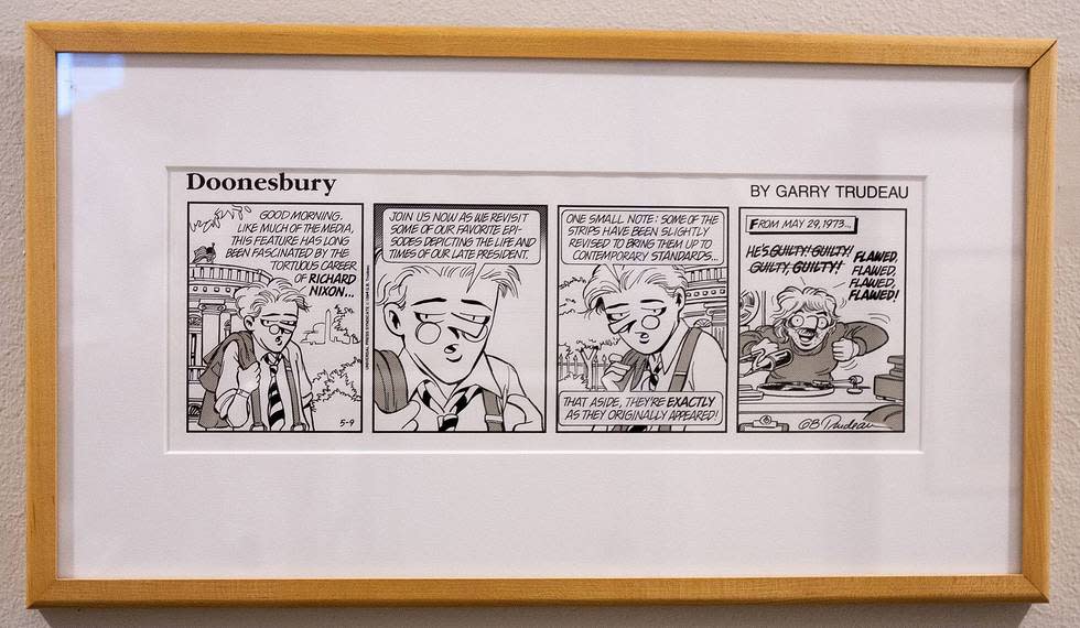 Doonesbury daily strip by Garry Trudeau 