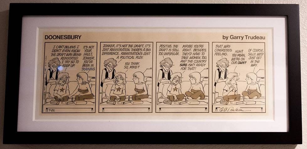 Doonesbury daily strip by Garry Trudeau 