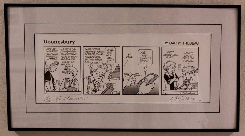 Doonesbury daily strip by Garry Trudeau 