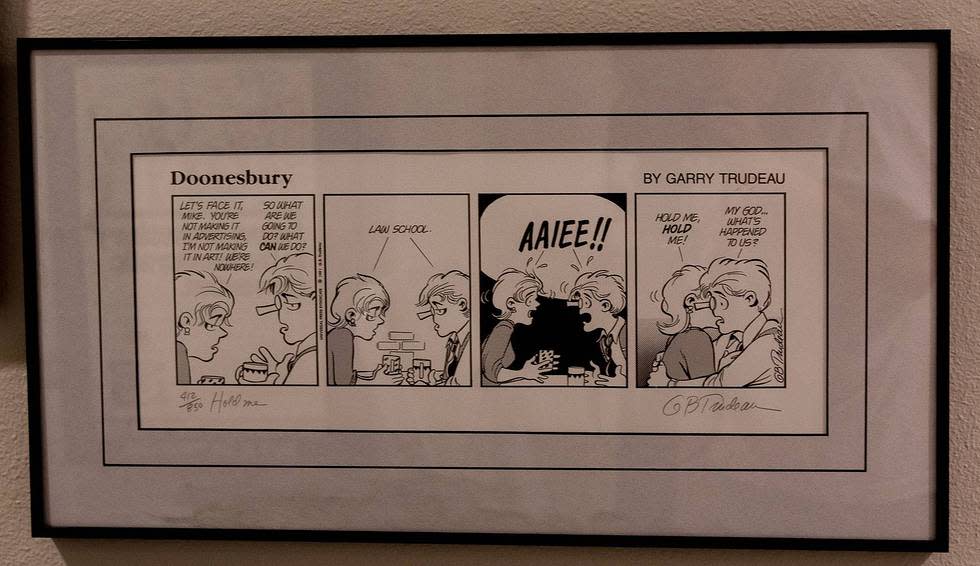 Doonesbury daily strip by Garry Trudeau 