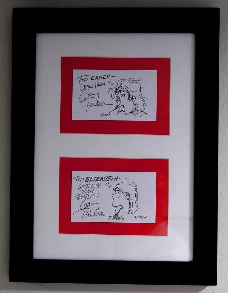 Zonker & Boopsie sketches by Garry Trudeau, Image 1.