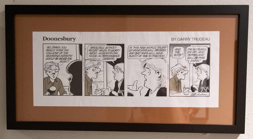 Doonesbury daily strip by Garry Trudeau, Image 1.