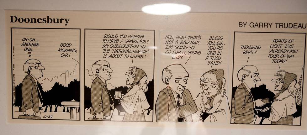 Doonesbury daily strip by Garry Trudeau 