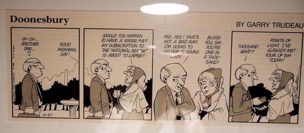 Doonesbury daily strip by Garry Trudeau, Image 1.