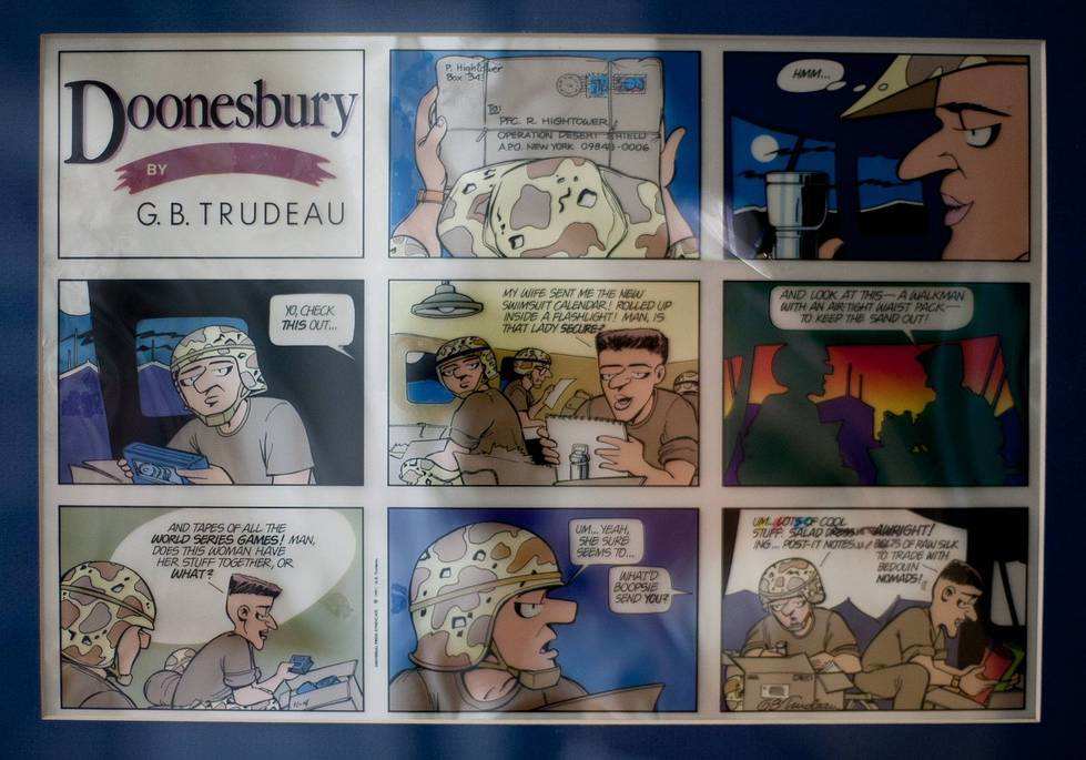 Doonesbury production transparency by Garry Trudeau, Image 1.