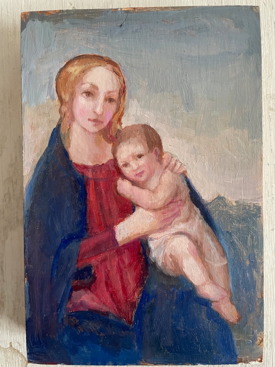 Love in My Heart (Madonna and Child) by Lovetta Reyes-Cairo 