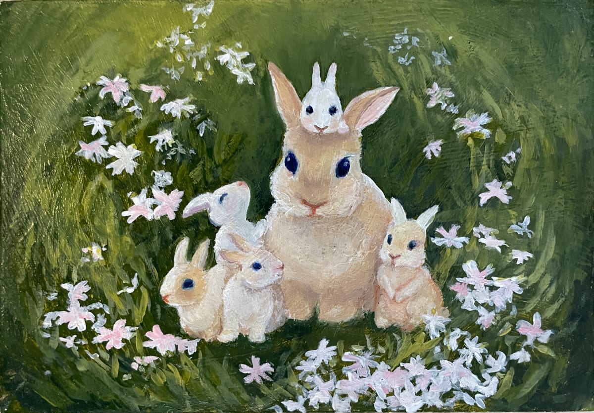 Bunny Cuddles by Lovetta Reyes-Cairo 