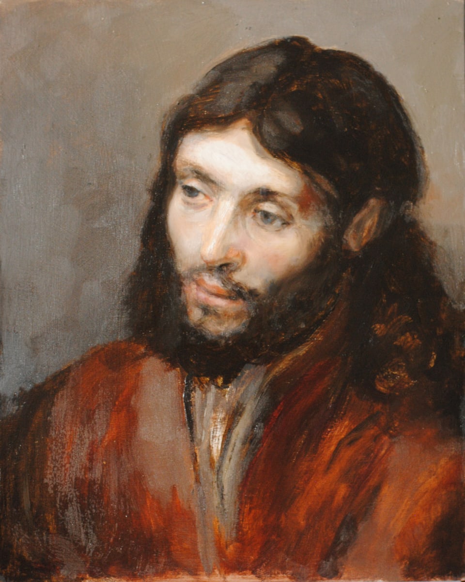 Christ (After Rembrandt) by Lovetta Reyes-Cairo 