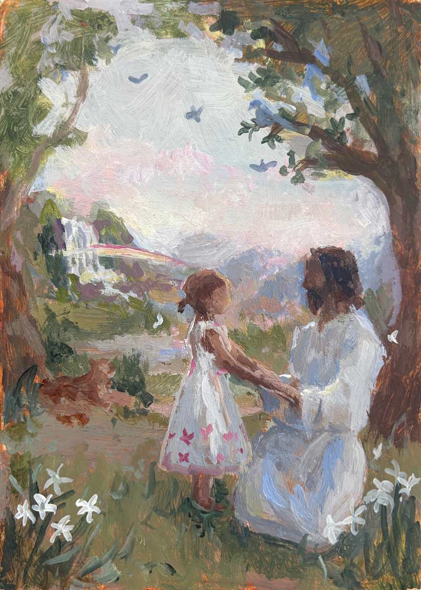 Jesus is Life (Study) by Lovetta Reyes-Cairo Fine Art 