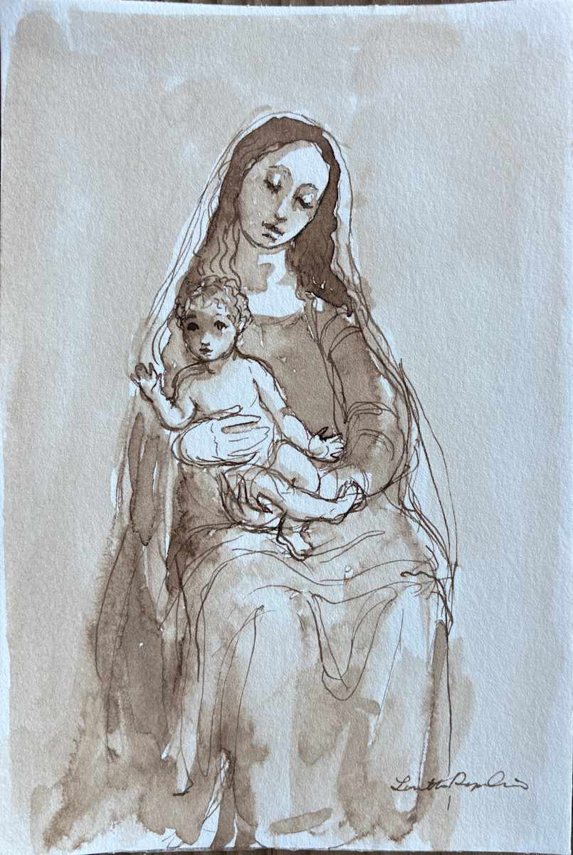 Mary and Baby Jesus by Lovetta Reyes-Cairo 